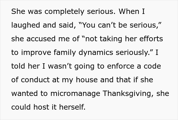 Text conversation about Thanksgiving hosting disagreement between sisters. Text conversation about Thanksgiving hosting disagreement between sisters.