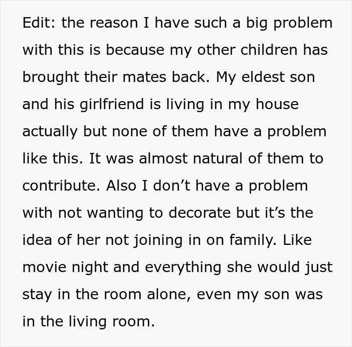 Son's GF Keeps Saying "No Ring, No Wife Duties" After Every Dinner, Mom Doesn't Want Her At House