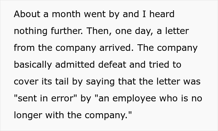 Text excerpt about a company admitting error after a tenant dispute. "You Should've Read The Fine Print Before You Signed.