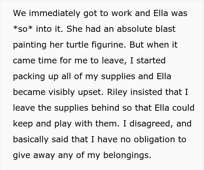 Woman Shares Her Hobby With Friend&rsquo;s Daughter, Gets Silent Treatment For Not Gifting The Supplies