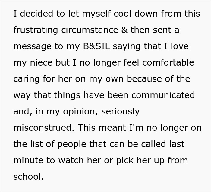 Aunt Wrongly Takes Heat From Folks For 'Poor Babysitting,' Refuses To Help Them With Niece At All Aunt Wrongly Takes Heat From Folks For 'Poor Babysitting,' Refuses To Help Them With Niece At All