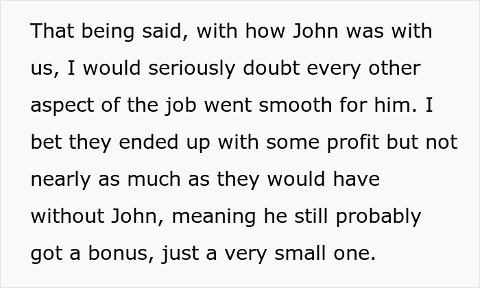 Text describing the impact of working too fast and malicious compliance on job outcomes. Text describing the impact of working too fast and malicious compliance on job outcomes.