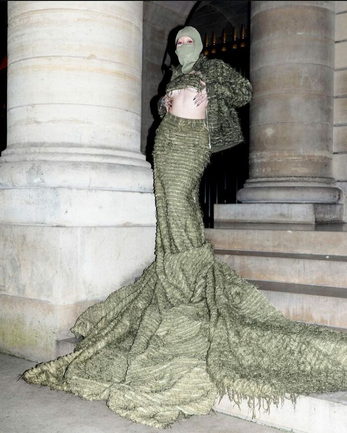 I Love And Hate This So Much. Its Giving Swamp Siren, But Also Looks Like A Sweater I Could Find On The Sidewalk Downtown Hahah