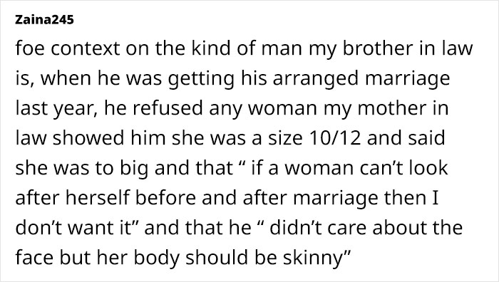 Man Remains Quiet When Bro Comments On His Wife's Dress Size, Faces Her Anger Later On