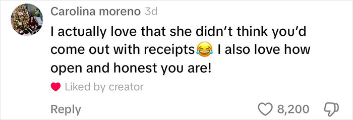 Comment praising openness and honesty in a TikTok reply, part of a discussion on Mormon soft-swinging parties.