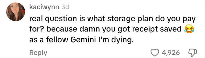 Screenshot of a social media comment joking about storage plans and receipts, illustrating viral Mormon soft-swinging party scandal.