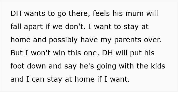 Woman Despises Idea Of Spending Another Xmas With Husband’s Toxic Family, Hubby Says Stay Home Woman Despises Idea Of Spending Another Xmas With Husband’s Toxic Family, Hubby Says Stay Home