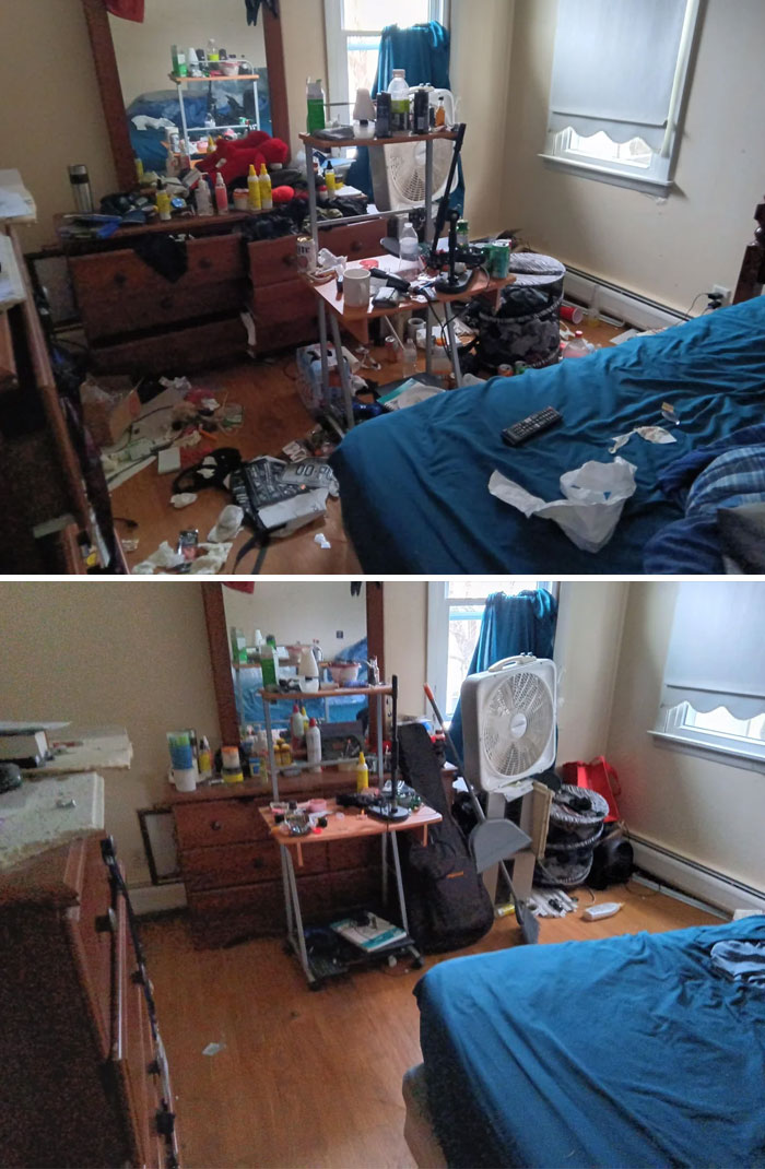 I Finally Mustered Up The Strength To Fight Through My Depression And Clean My Room [oc]