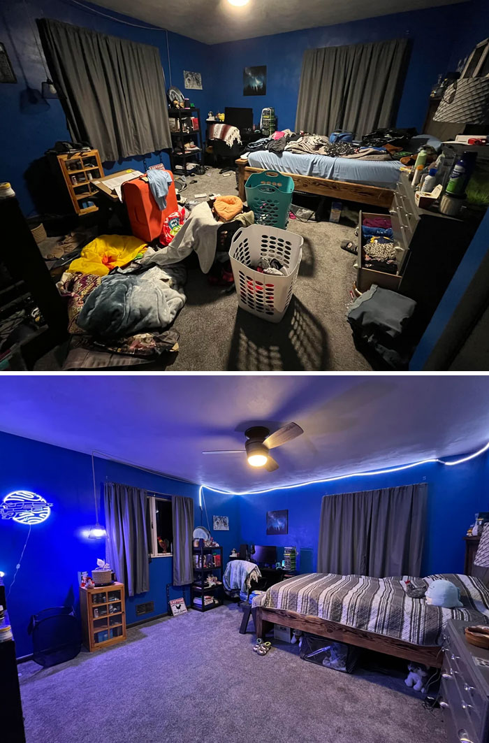 Between Work And Struggling With Depression, I Finally Found The Motivation To Finish Cleaning My Room From Nye To Nyd