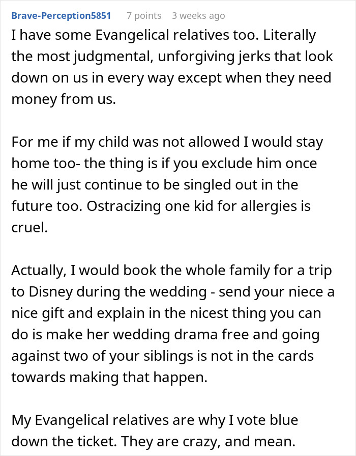 Mom Refuses To Accommodate Anti-Vax Sister&rsquo;s Kids By Excluding Her Own &ldquo;Sick&rdquo; Son From Wedding