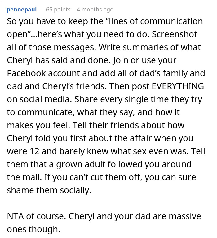 Teen Finally Explodes At Dad’s Mistress Turned Wife For Forcing Him To Join Her “Happy” Family Teen Finally Explodes At Dad’s Mistress Turned Wife For Forcing Him To Join Her “Happy” Family