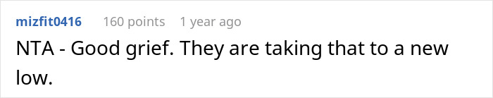 Reddit comment on inappropriate wedding pantsuit outfit, expressing shock at the harsh reaction.