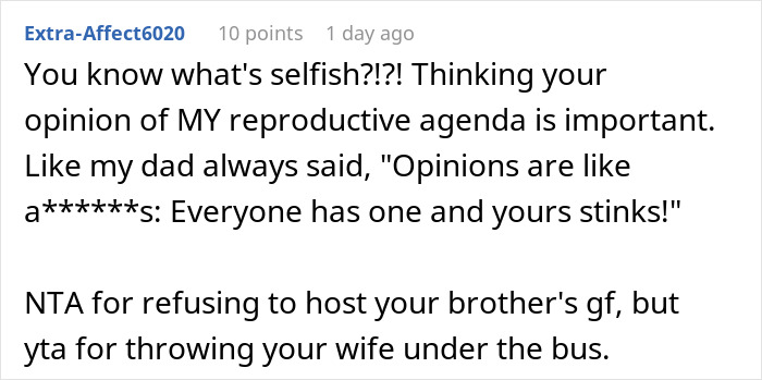 Text conversation about honesty and rudeness causing drama over dinner uninvite.