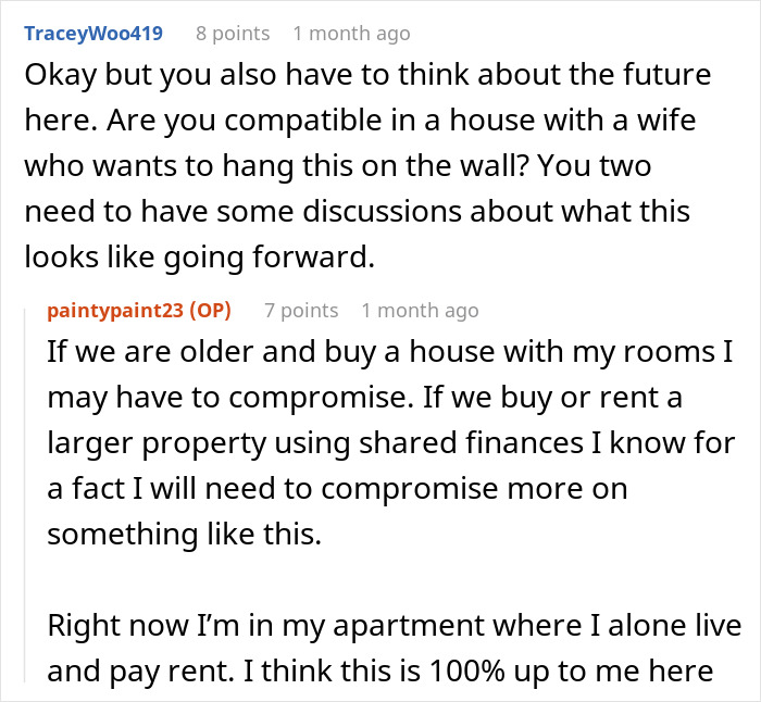 "A Homemade Piece Of Artwork": Guy Hates GF's Birthday Gift, Says It Makes Him Uncomfortable "A Homemade Piece Of Artwork": Guy Hates GF's Birthday Gift, Says It Makes Him Uncomfortable