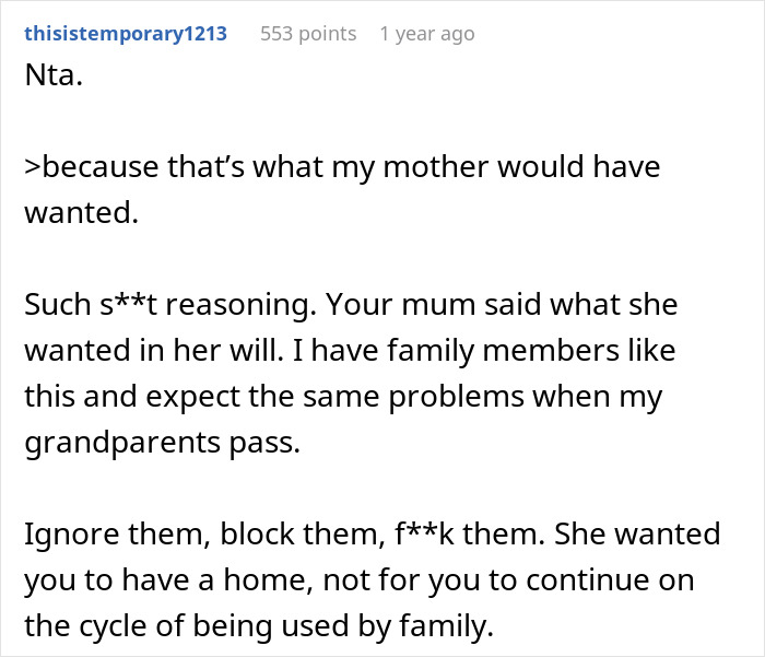 Aunts Feel Entitled To Inheritance: &ldquo;She Assumed We Would Share&rdquo;