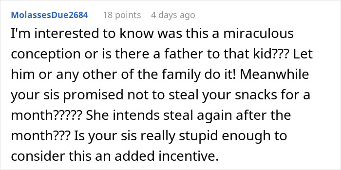 Sis Accuses Woman Of “Ruining Family Bonds” Because She Won’t Babysit Niece For A $25 Coupon Sis Accuses Woman Of “Ruining Family Bonds” Because She Won’t Babysit Niece For A $25 Coupon