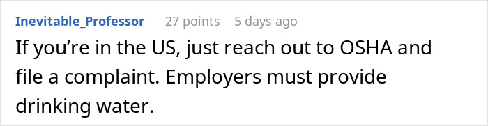 Boss Decides Warehouse Workers Don't Deserve Free Water Anymore, Flaunt Profits As Workers Suffer