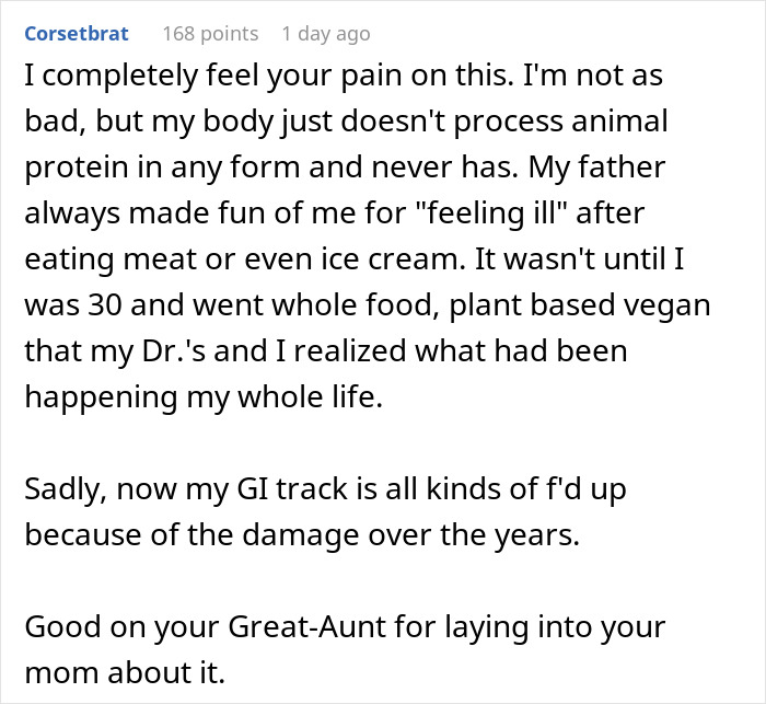 Mom Knows Daughter Can’t Eat Meat, Forces Her To Still Do It And Faces The Consequences Mom Knows Daughter Can’t Eat Meat, Forces Her To Still Do It And Faces The Consequences