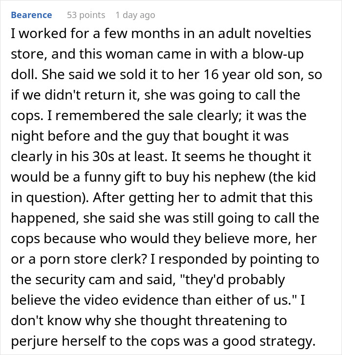 Customer Commits “Return Fraud”, Calls The Cops On Sales Agent Customer Commits “Return Fraud”, Calls The Cops On Sales Agent