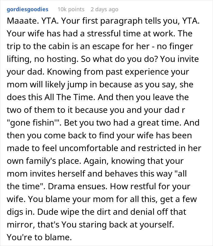 MIL Fumes After Realizing DIL Won’t Cater To Her Unannounced Visit On Vacation MIL Fumes After Realizing DIL Won’t Cater To Her Unannounced Visit On Vacation