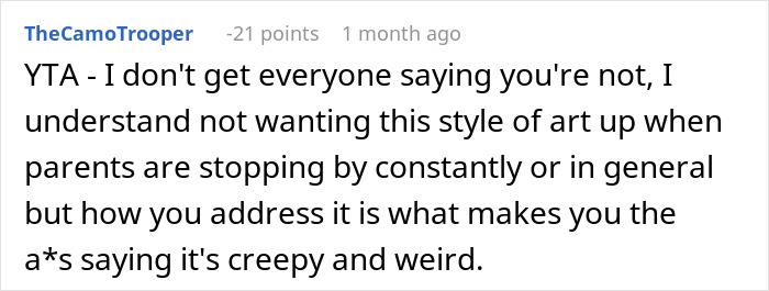"A Homemade Piece Of Artwork": Guy Hates GF's Birthday Gift, Says It Makes Him Uncomfortable "A Homemade Piece Of Artwork": Guy Hates GF's Birthday Gift, Says It Makes Him Uncomfortable