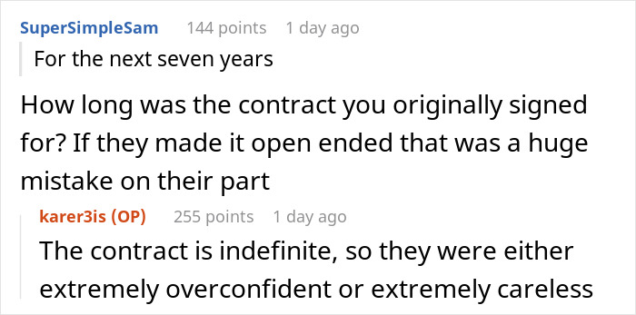 Discussion on indefinite contract terms between a landlord and tenant.