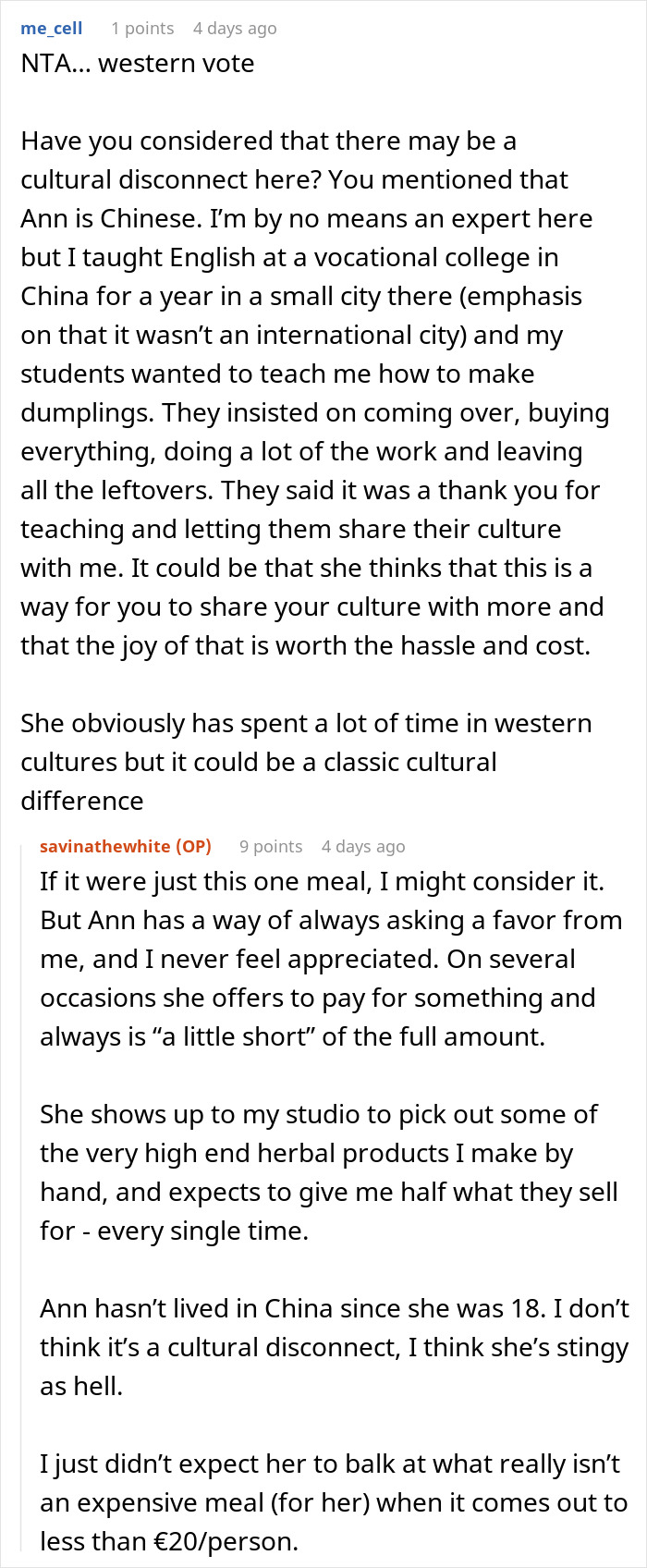 Woman Balks Out Of Thanksgiving After Friend’s Demands Turn “Toxic And Manipulative” Woman Balks Out Of Thanksgiving After Friend’s Demands Turn “Toxic And Manipulative”