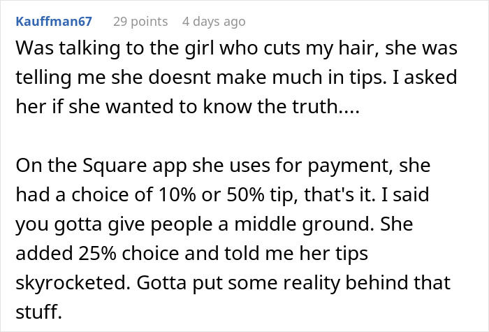 Diner Starts Debate After Waiter Rejects $25 Tip: &ldquo;Tipping Culture Has Gotten Out Of Hand&rdquo;