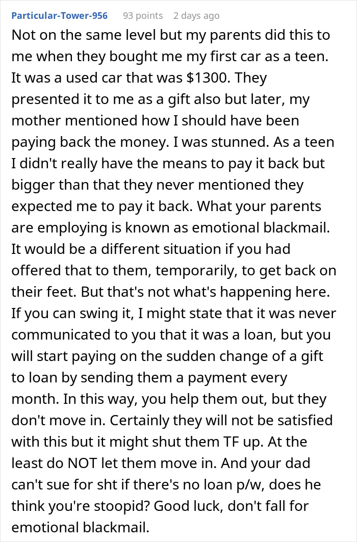 Son Refuses To Let Parents Move In, They're Furious: "Family Should Support Each Other" Son Refuses To Let Parents Move In, They're Furious: "Family Should Support Each Other"