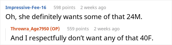 Reddit comments discussing HOA president hitting on a new resident.