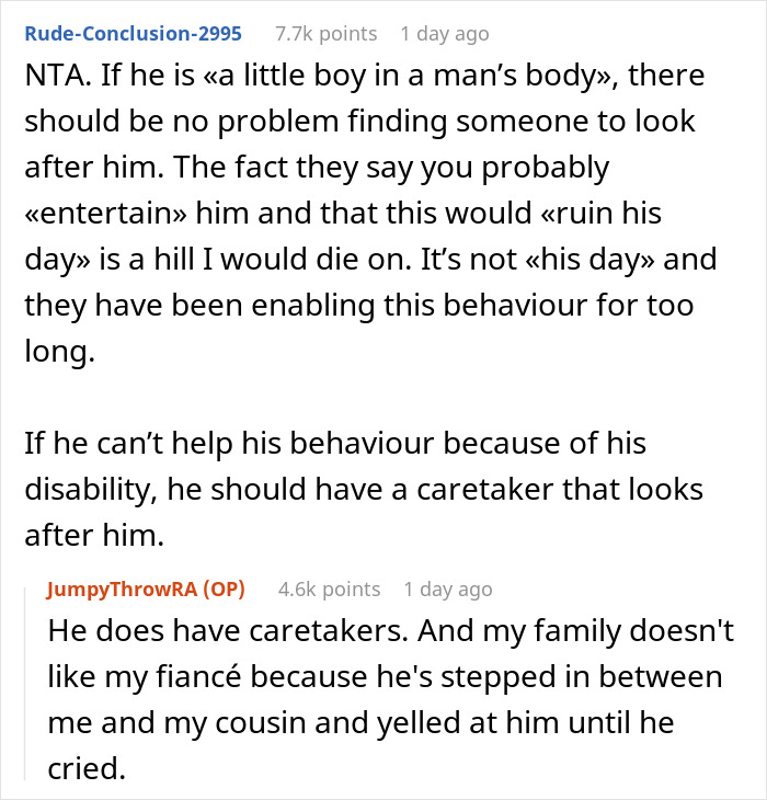 &ldquo;AITA For Not Wanting My Disabled Cousin At My Wedding?&rdquo;