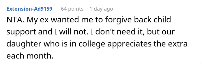 Ex-Husband Fails To Pay Over $65K In Child Support, Asks Ex-Wife To Forgive It, She Laughs In His Face