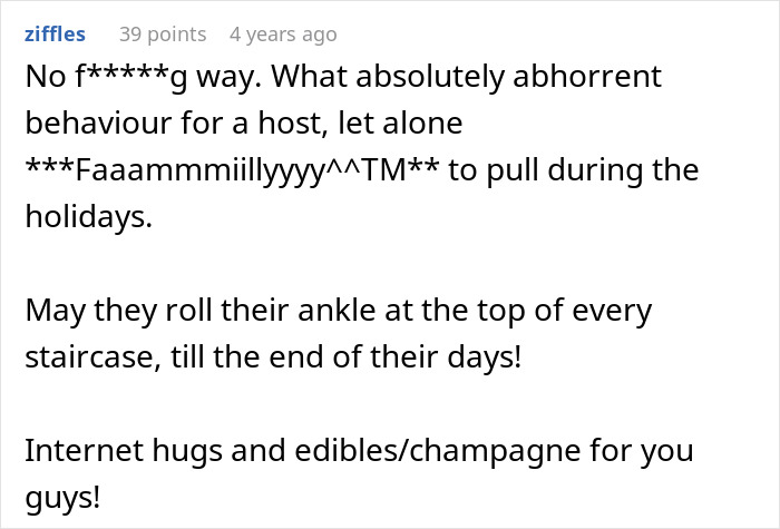 Lady Feels Devastated As MIL Kicks Her And Spouse Out Of Christmas Party In Favor Of Other Relatives Lady Feels Devastated As MIL Kicks Her And Spouse Out Of Christmas Party In Favor Of Other Relatives