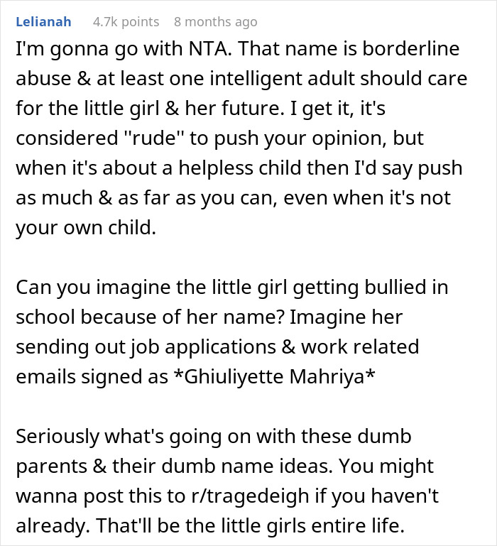 &ldquo;I Thought The Spelling Was A Joke&rdquo;: Parents Angry After Friend Gets Honest About Their Baby&rsquo;s Name