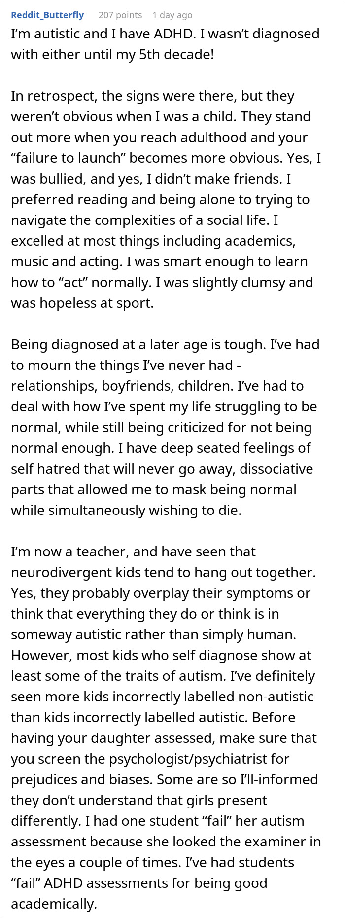 Parent Seeks Advice After Calling Out Daughter In Front Of Her Friends That She Doesn't Have Autism Parent Seeks Advice After Calling Out Daughter In Front Of Her Friends That She Doesn't Have Autism