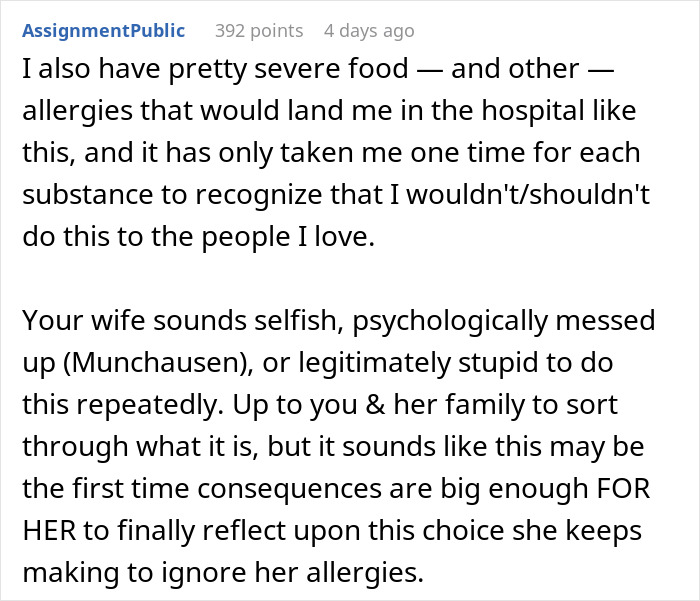 Woman Doesn&rsquo;t Worry About Her Allergy, Goes To ER, Husband Realizes He Can&rsquo;t Take It Anymore