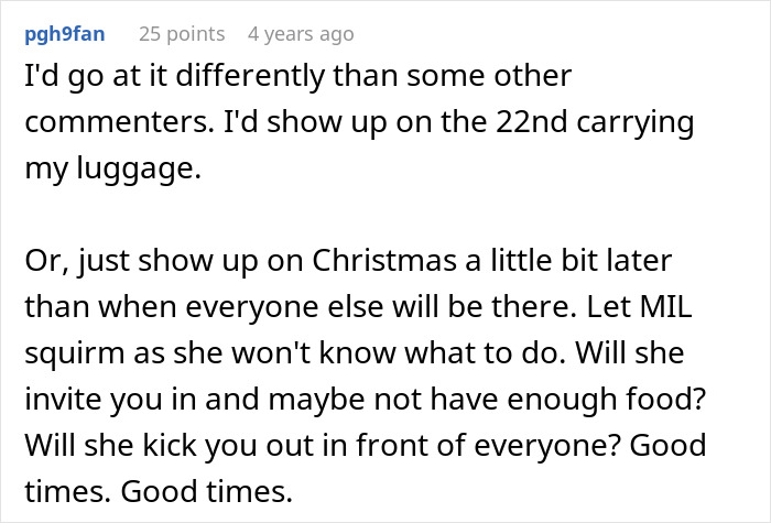 Lady Feels Devastated As MIL Kicks Her And Spouse Out Of Christmas Party In Favor Of Other Relatives Lady Feels Devastated As MIL Kicks Her And Spouse Out Of Christmas Party In Favor Of Other Relatives