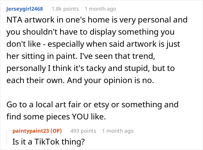 "A Homemade Piece Of Artwork": Guy Hates GF's Birthday Gift, Says It Makes Him Uncomfortable "A Homemade Piece Of Artwork": Guy Hates GF's Birthday Gift, Says It Makes Him Uncomfortable