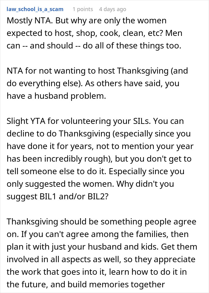Burned-Out Woman Asks For Advice After Refusing To Cook Thanksgiving Lunch After 15 Years