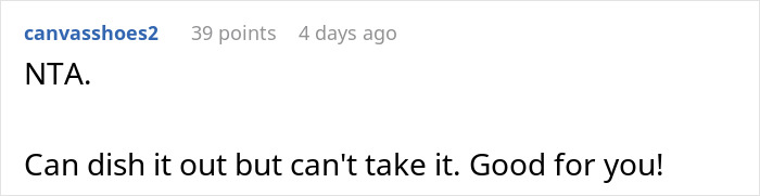 Comment discussing prank with fart spray, supporting the action taken against the prankster. Comment discussing prank with fart spray, supporting the action taken against the prankster.