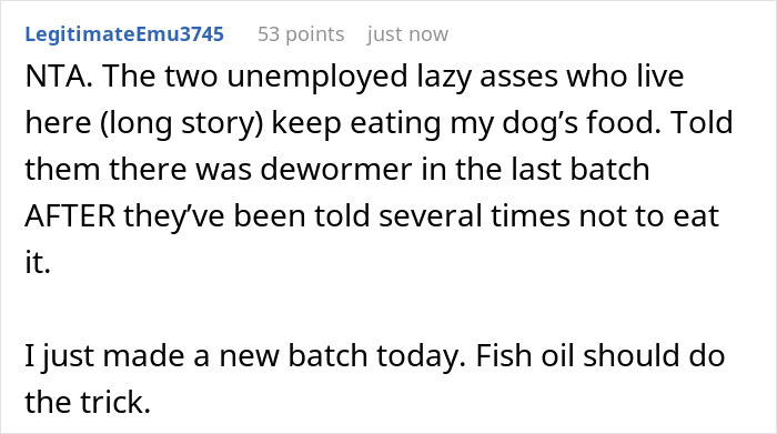 Woman Lets Lunch-Stealing Coworkers Eat Dog Food For 6 Months, Proudly Announces It During A Meeting Woman Lets Lunch-Stealing Coworkers Eat Dog Food For 6 Months, Proudly Announces It During A Meeting