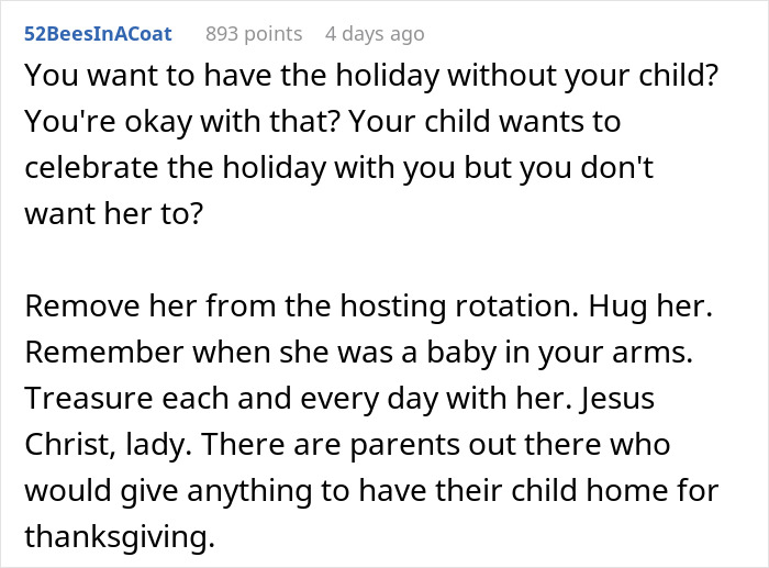 “Am I A Jerk For Uninviting My Daughter To Thanksgiving Since She Won’t Host It?” “Am I A Jerk For Uninviting My Daughter To Thanksgiving Since She Won’t Host It?”