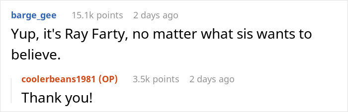 Reddit comment thread about a child's name with humorous and harsh responses. Reddit comment thread about a child's name with humorous and harsh responses.