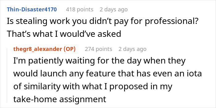 Reddit users discuss recruiter regrets over ghosting a candidate after job rounds, focusing on assignment access issues.