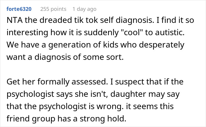 Parent Seeks Advice After Calling Out Daughter In Front Of Her Friends That She Doesn't Have Autism Parent Seeks Advice After Calling Out Daughter In Front Of Her Friends That She Doesn't Have Autism
