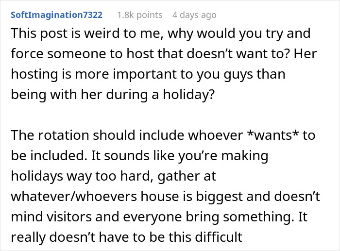“Am I A Jerk For Uninviting My Daughter To Thanksgiving Since She Won’t Host It?” “Am I A Jerk For Uninviting My Daughter To Thanksgiving Since She Won’t Host It?”