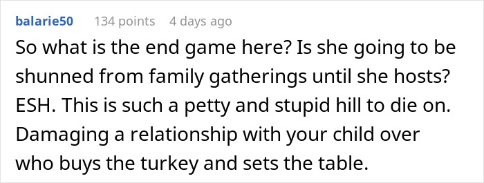 “Am I A Jerk For Uninviting My Daughter To Thanksgiving Since She Won’t Host It?” “Am I A Jerk For Uninviting My Daughter To Thanksgiving Since She Won’t Host It?”
