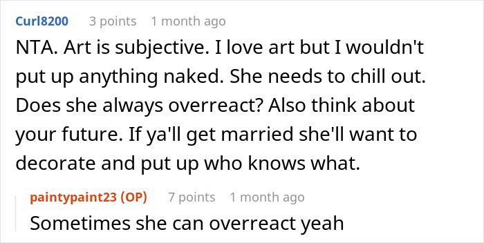 "A Homemade Piece Of Artwork": Guy Hates GF's Birthday Gift, Says It Makes Him Uncomfortable "A Homemade Piece Of Artwork": Guy Hates GF's Birthday Gift, Says It Makes Him Uncomfortable