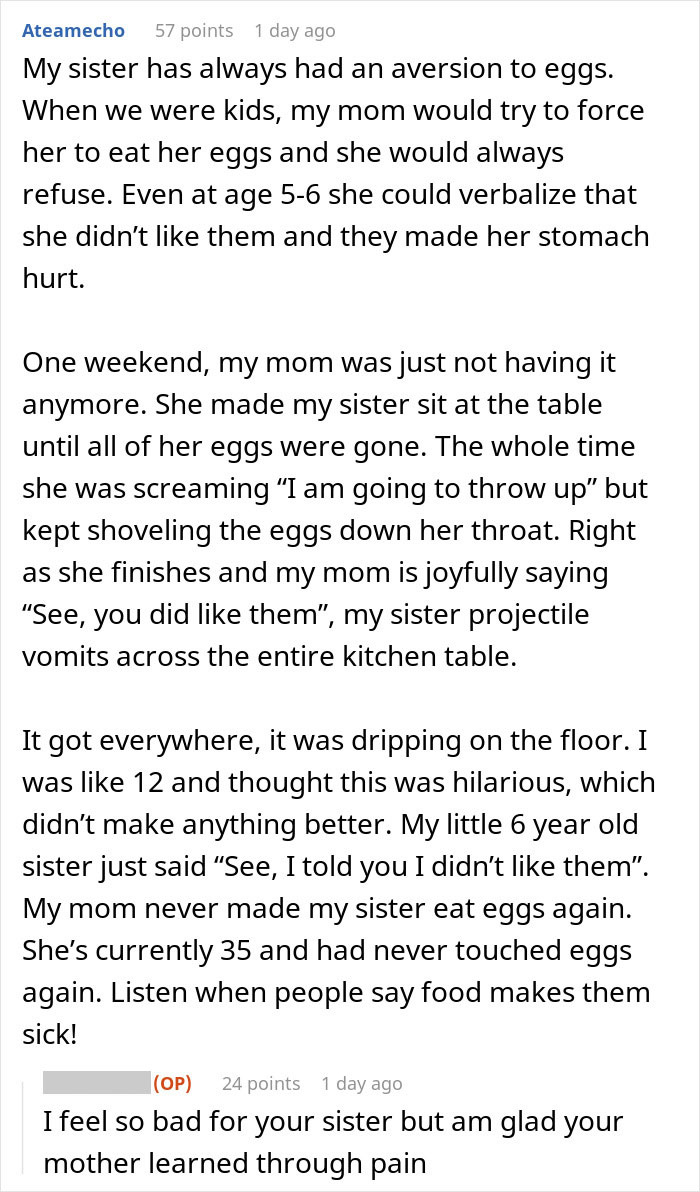 Mom Knows Daughter Can’t Eat Meat, Forces Her To Still Do It And Faces The Consequences Mom Knows Daughter Can’t Eat Meat, Forces Her To Still Do It And Faces The Consequences