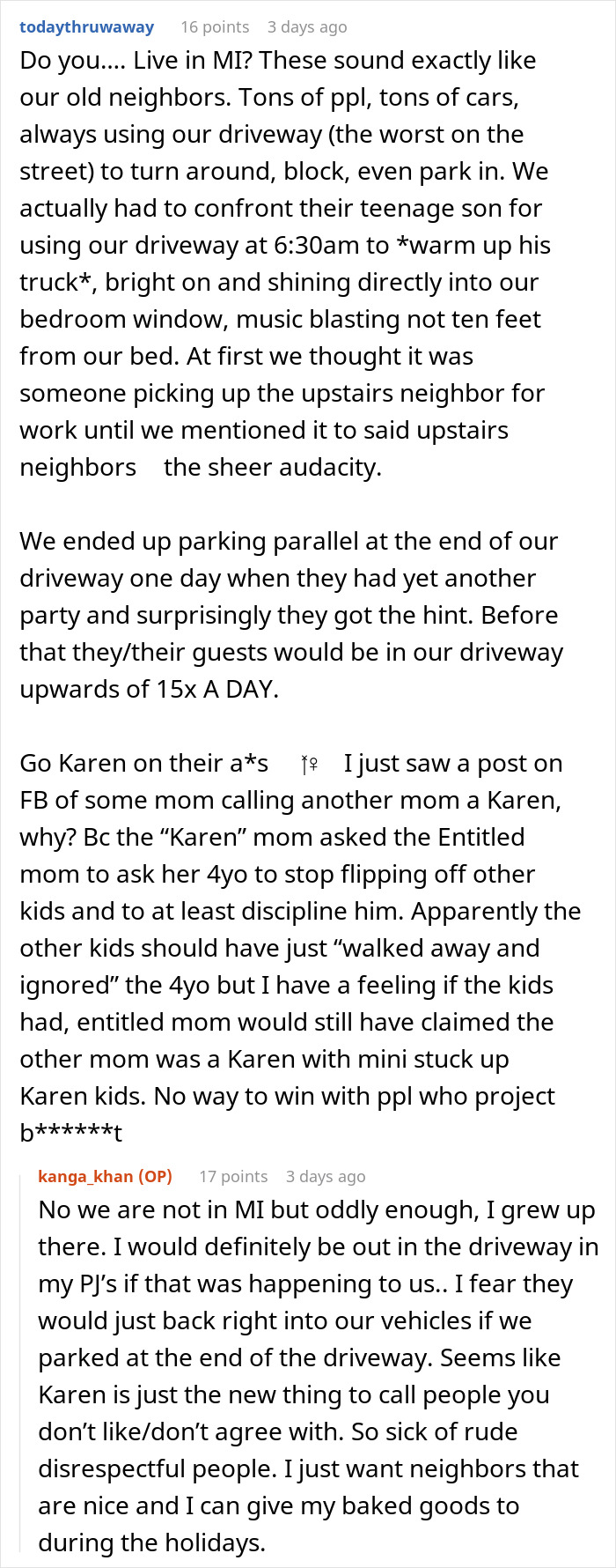 First-Time Homeowner’s Joy Crushed When Neighbors Brand Her A “Karen” Over A Simple Request First-Time Homeowner’s Joy Crushed When Neighbors Brand Her A “Karen” Over A Simple Request